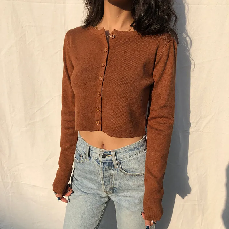 FashionKova - Athena Knit Top // Coffee