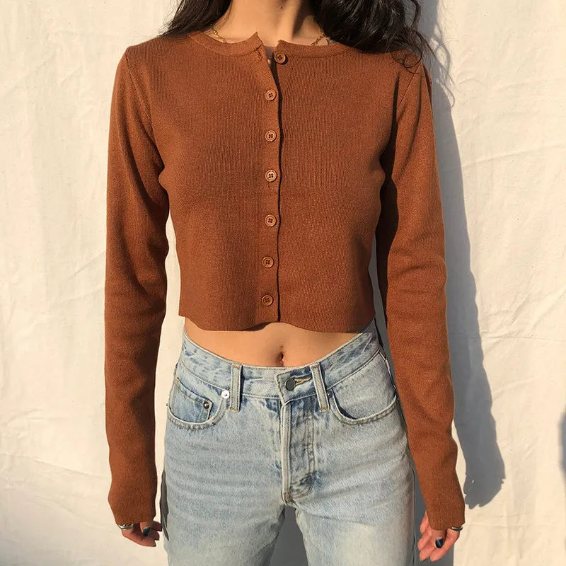 FashionKova - Athena Knit Top // Coffee