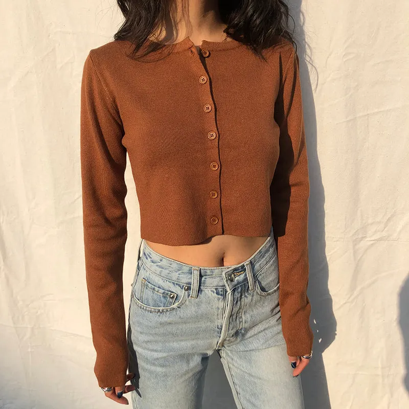 FashionKova - Athena Knit Top // Coffee