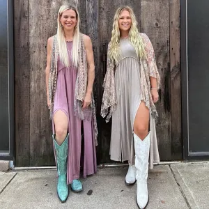 Front Slit Maxi Dress