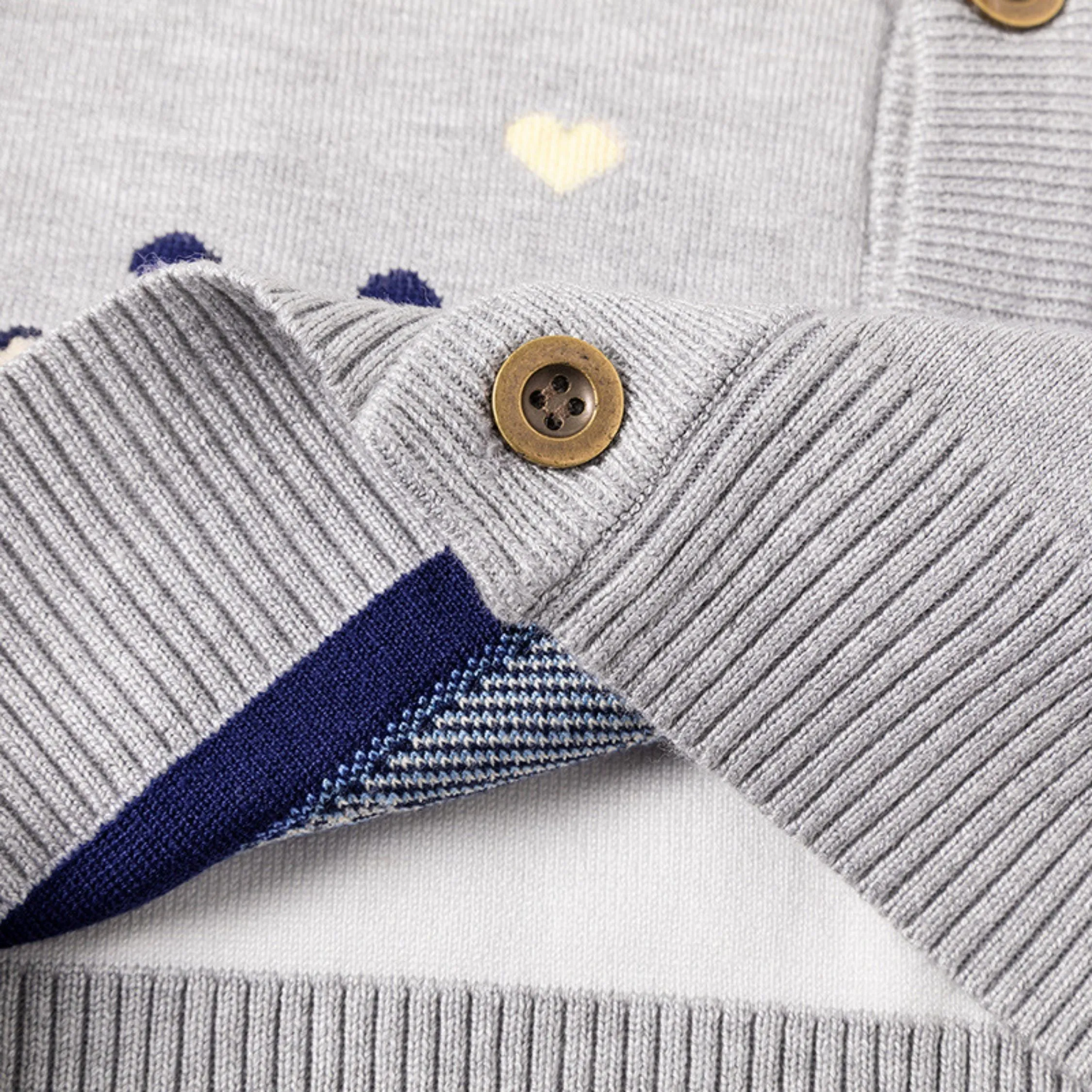 Full Sleeve Cute Dino Theme Boys Cardigan, Mulitcolours