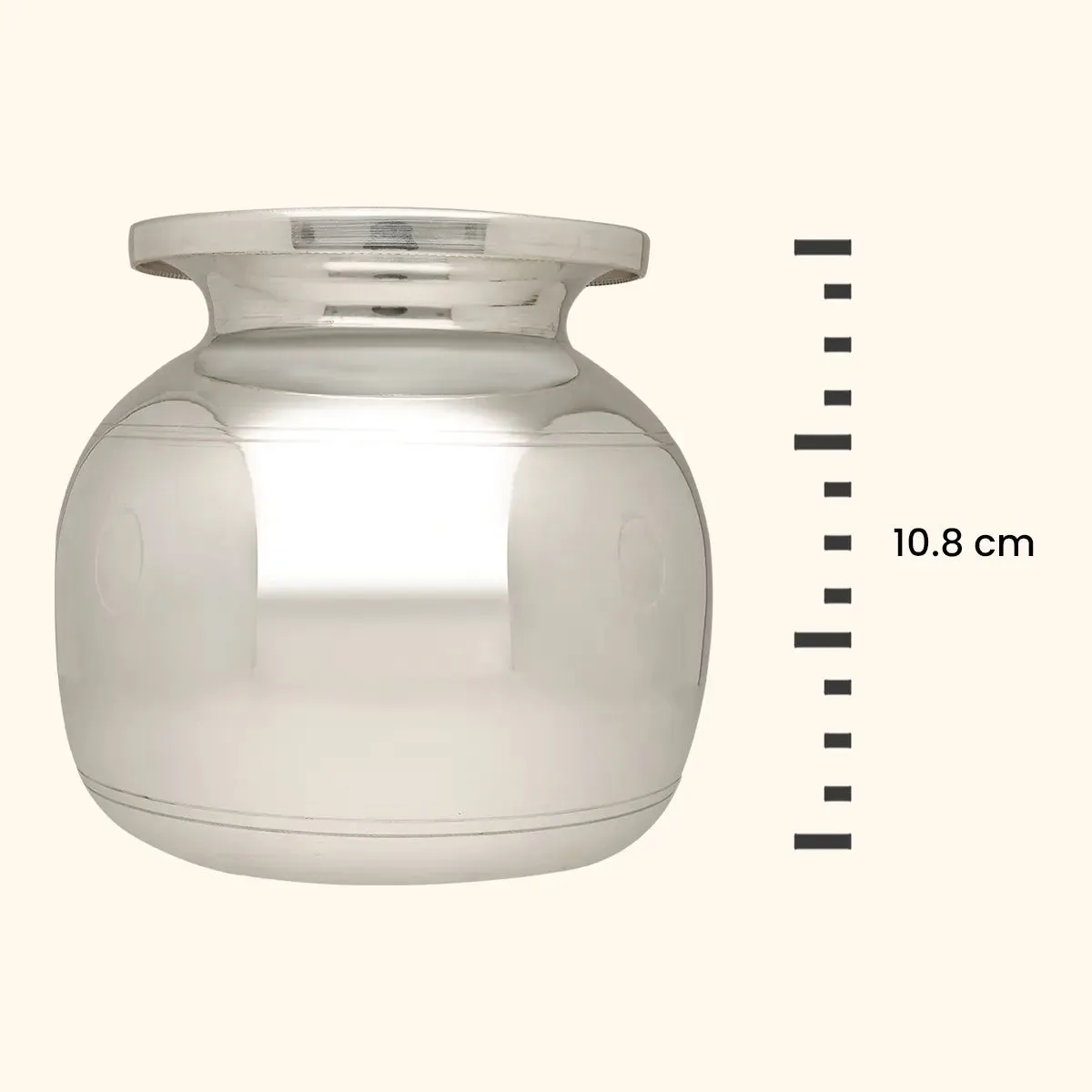 Gleaming Silver Lota