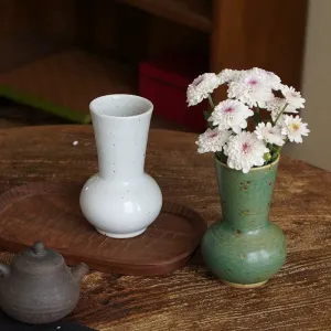 Gohobi Unique Handmade Ceramic Emerald Vase