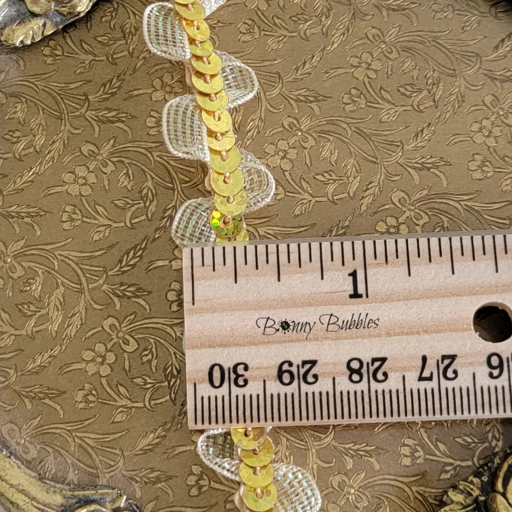 Gold Sequin Trim, ric rac