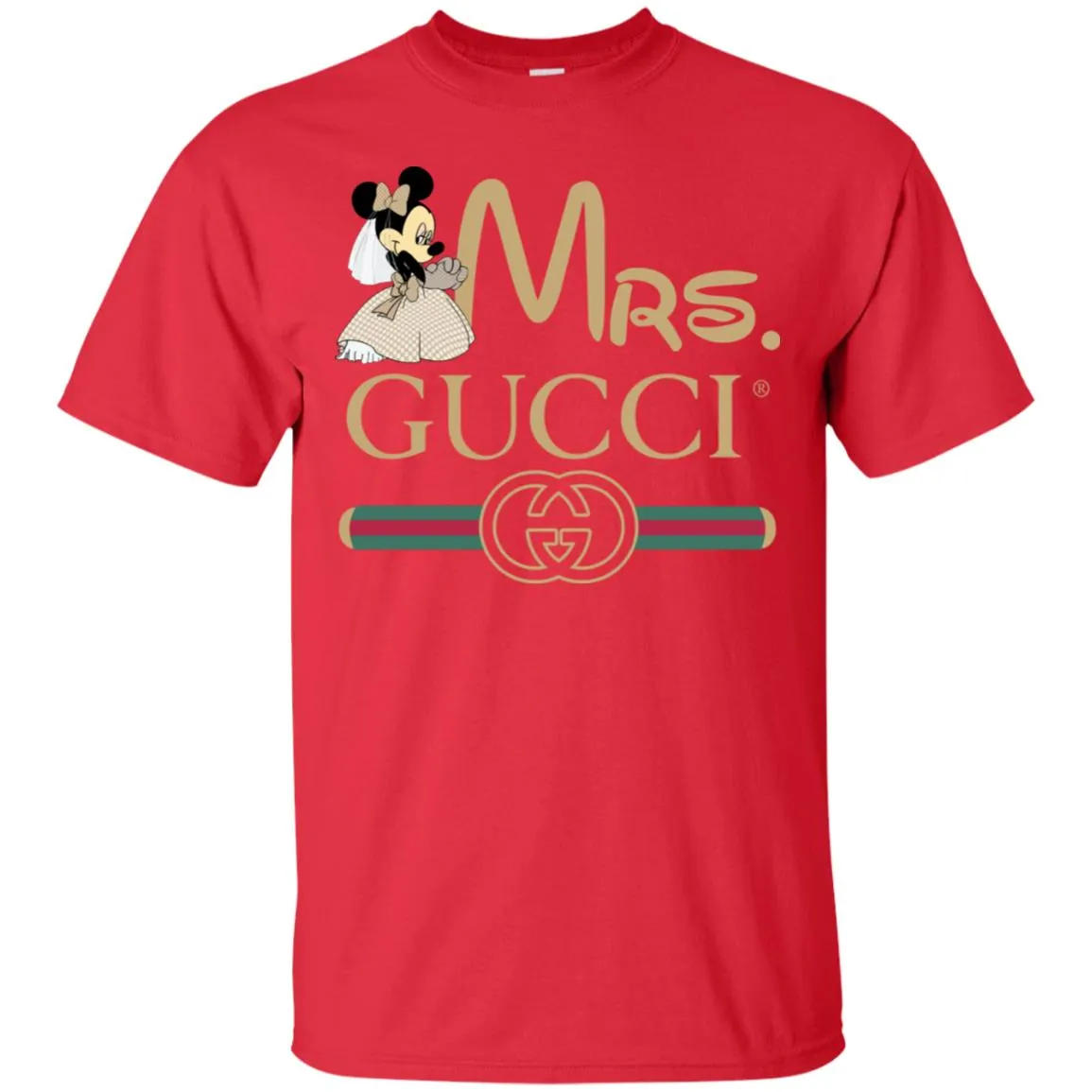 Gucci Couple Disney Minnie Valentine's Day T-shirt Men Cotton T-Shirt