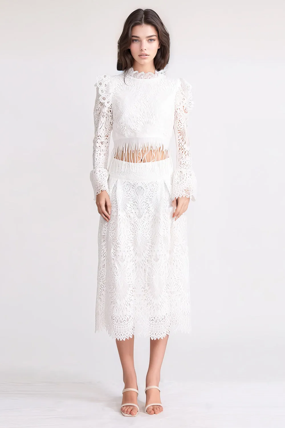 Lace 2-Piece Set - White