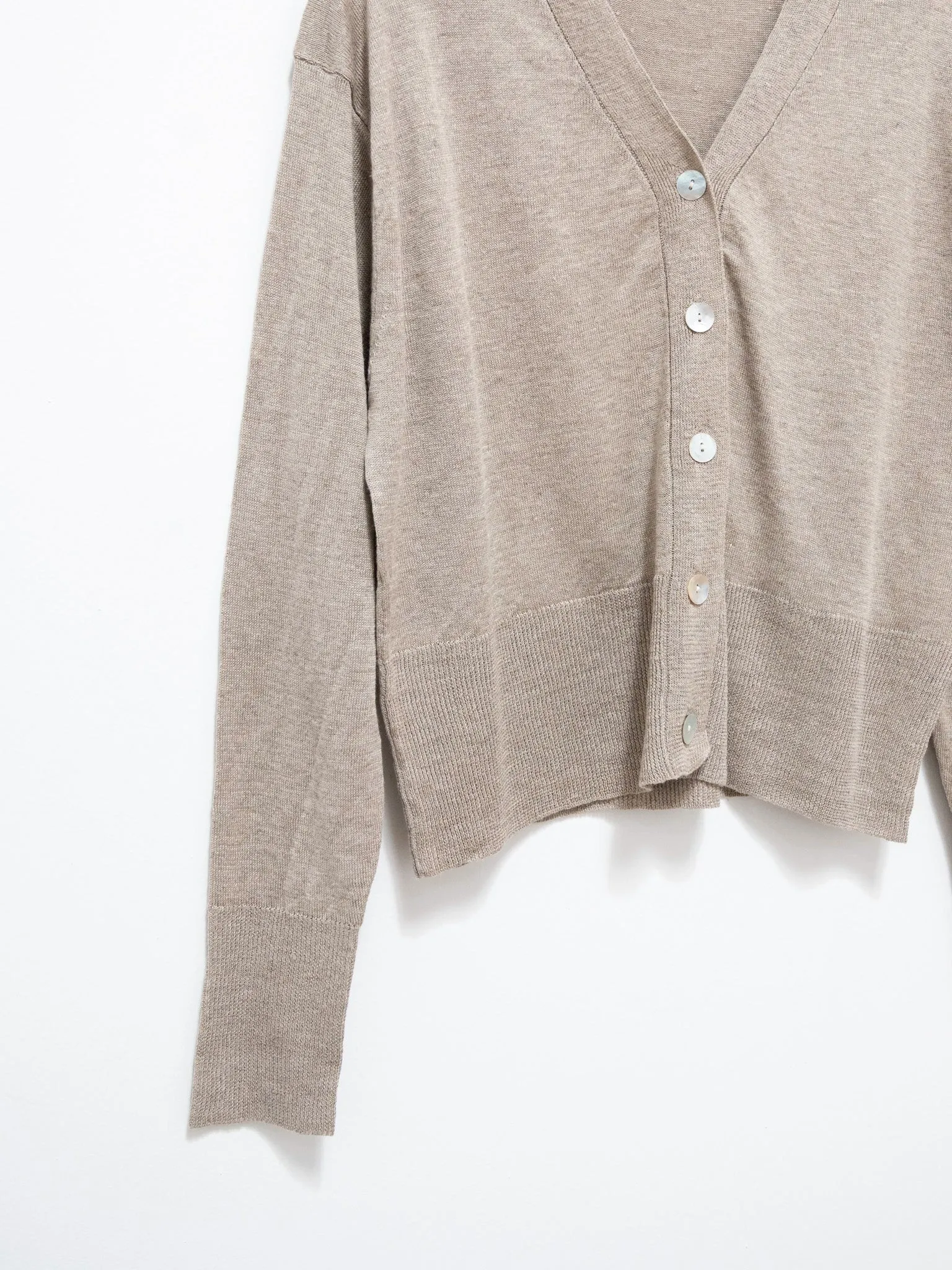 Linen Cardigan - Beige