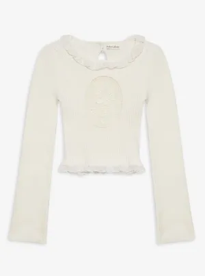 Lyon Knit Top in White