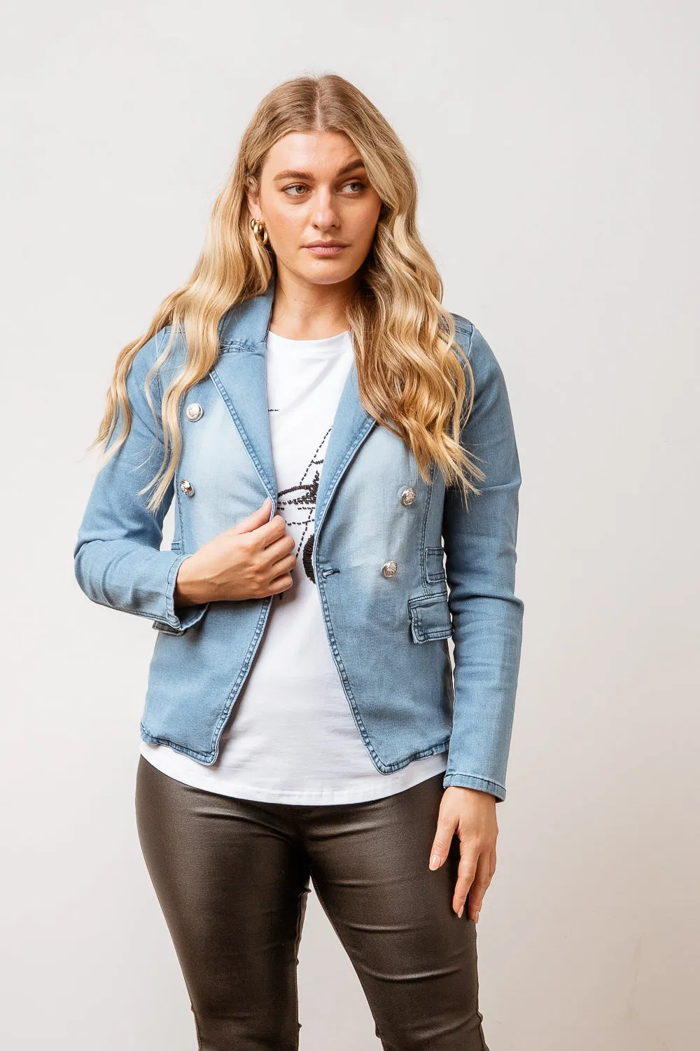 Majella Denim Blazer Jacket