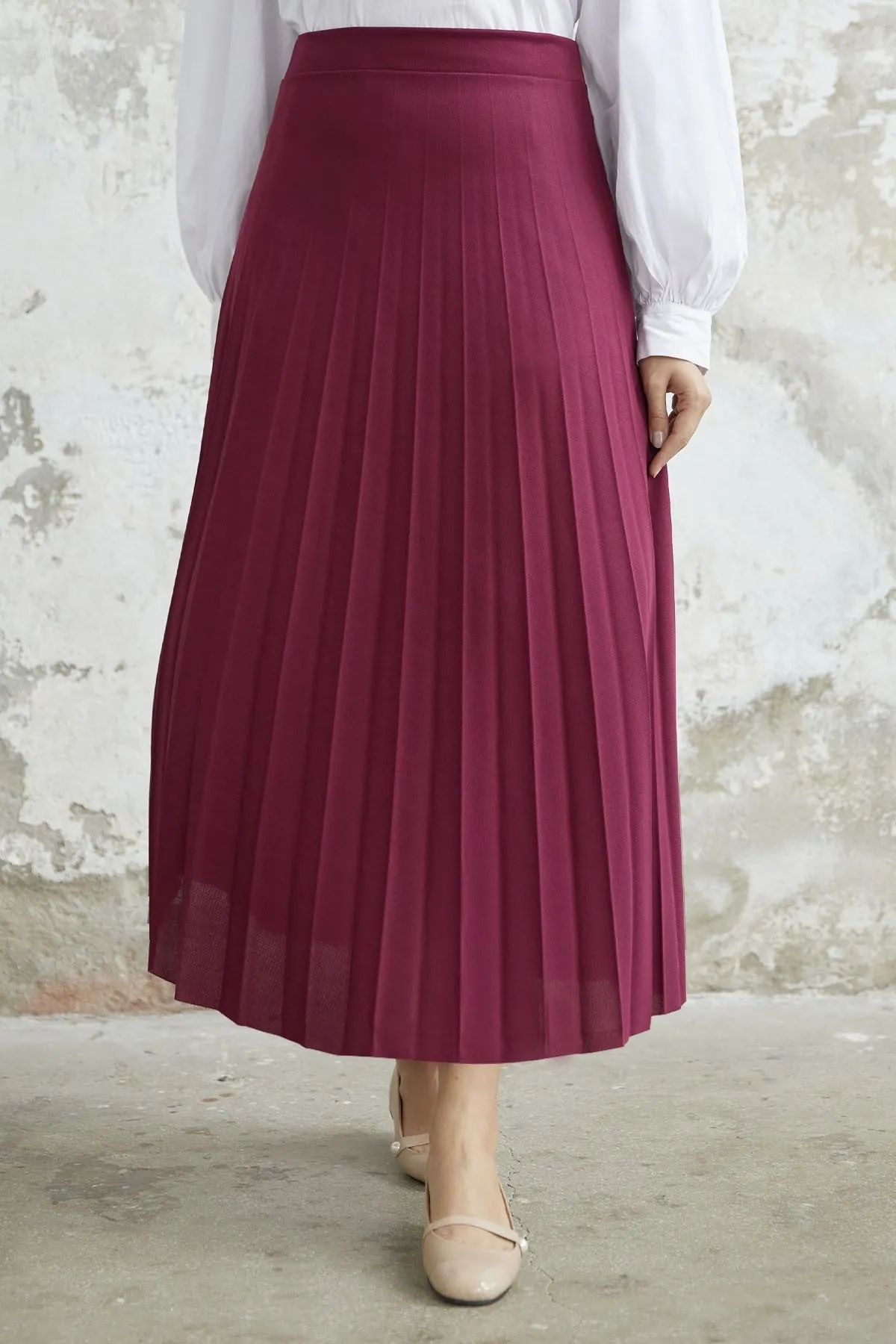 MDS Women Luisa Beli Rubber-Banded Skirt - Purple - Arrecife