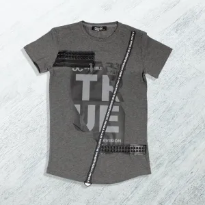 Men T-shirt- gray / made in Turkey -3357