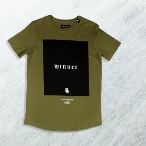 Men T-shirt- olive green / made in Turkey -3318
