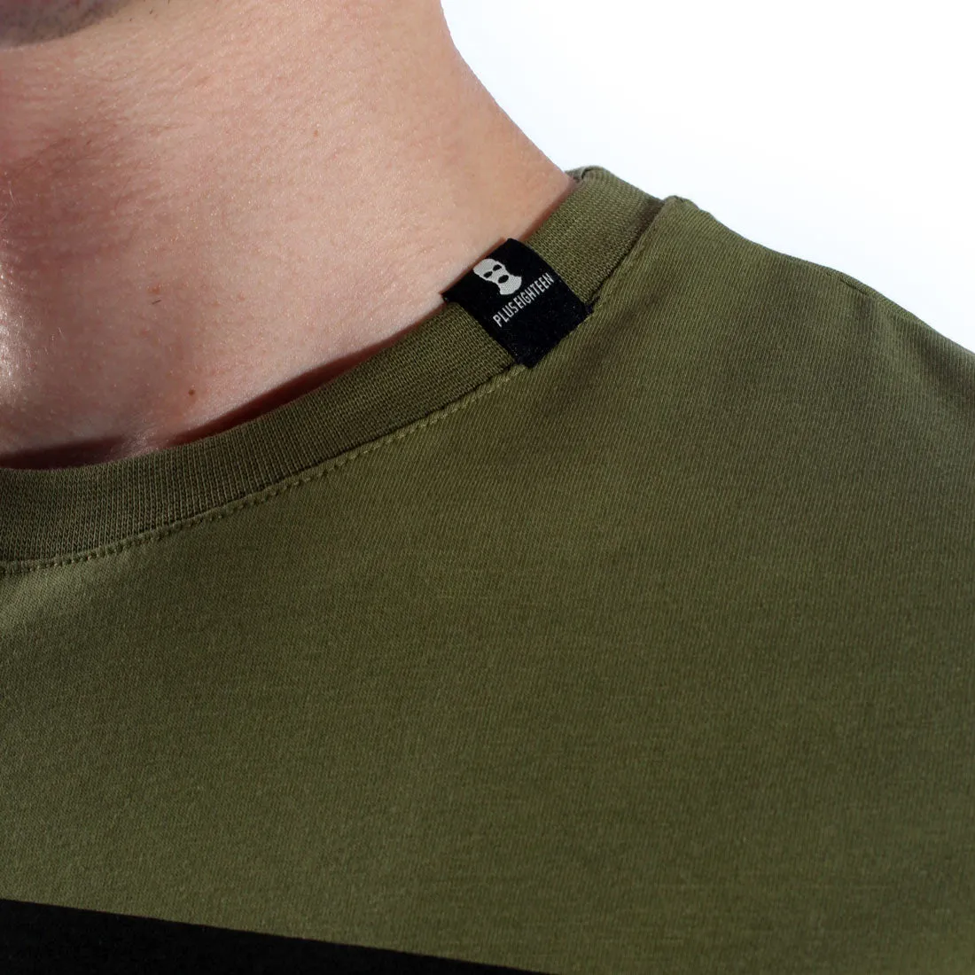 Men T-shirt- olive green / made in Turkey -3318