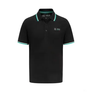 Mercedes Mens Classic Polo, Black