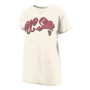 NC State Wolfpack Women's Ivory Harlow Vintage Boyfriend T-Shirt