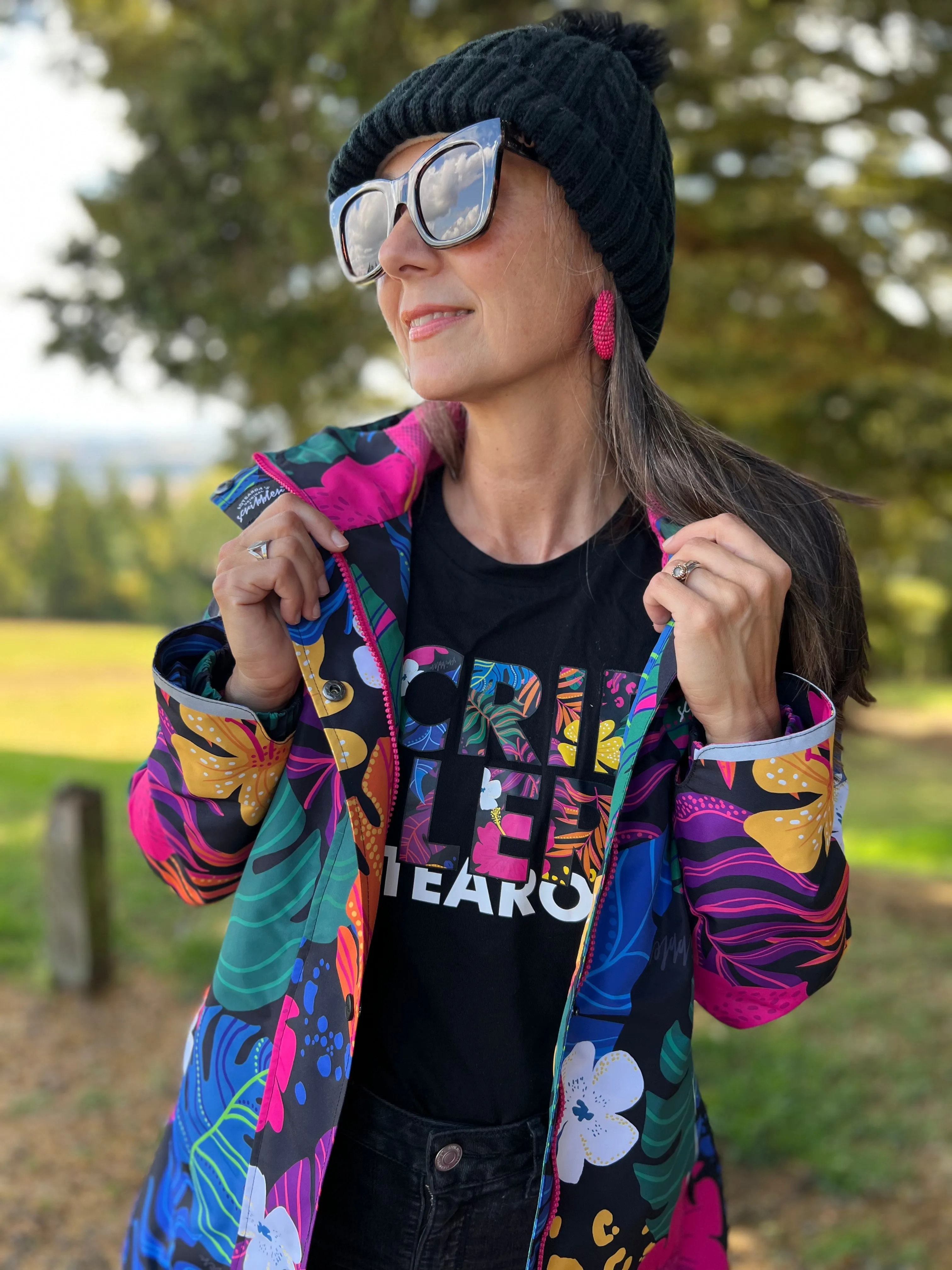 New Paradise - women's printed t-shirt - black