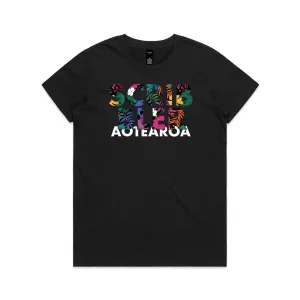 New Paradise - women's printed t-shirt - black