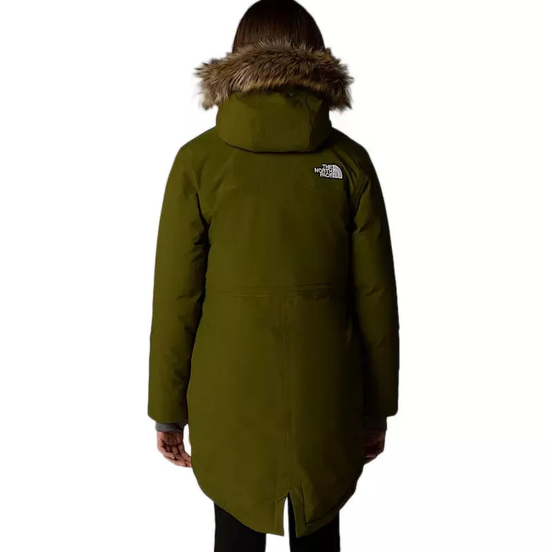 Parka À Capuche The North Face G Arctic - Kaki/Blanc - Fille