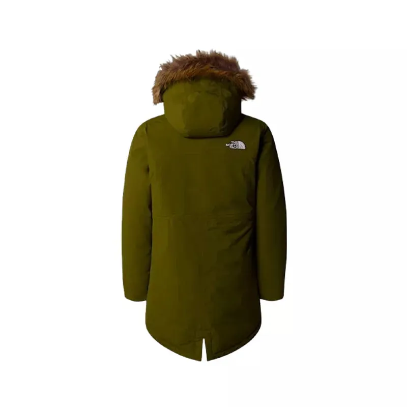 Parka À Capuche The North Face G Arctic - Kaki/Blanc - Fille