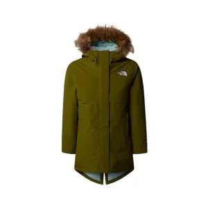 Parka À Capuche The North Face G Arctic - Kaki/Blanc - Fille