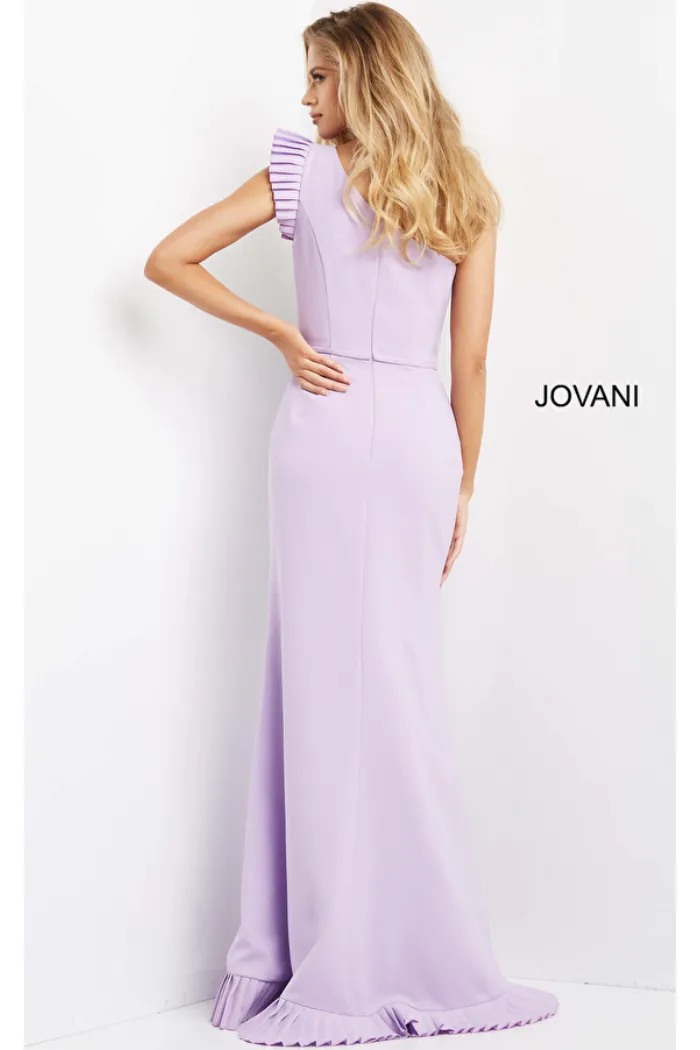 Pleated Hem One Shoulder Dress