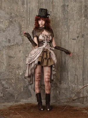 Pleated tail skirt【s0000008167】