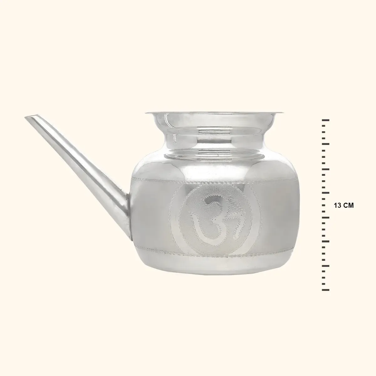 Pristine Silver Ghee Container