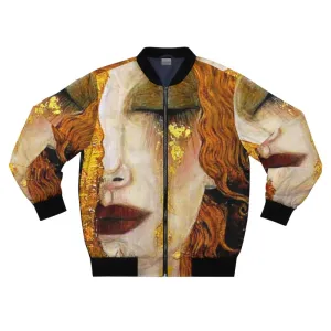"Freya's Tears" by Gustav Klimt Art Nouveau Symbolism Bomber Jacket