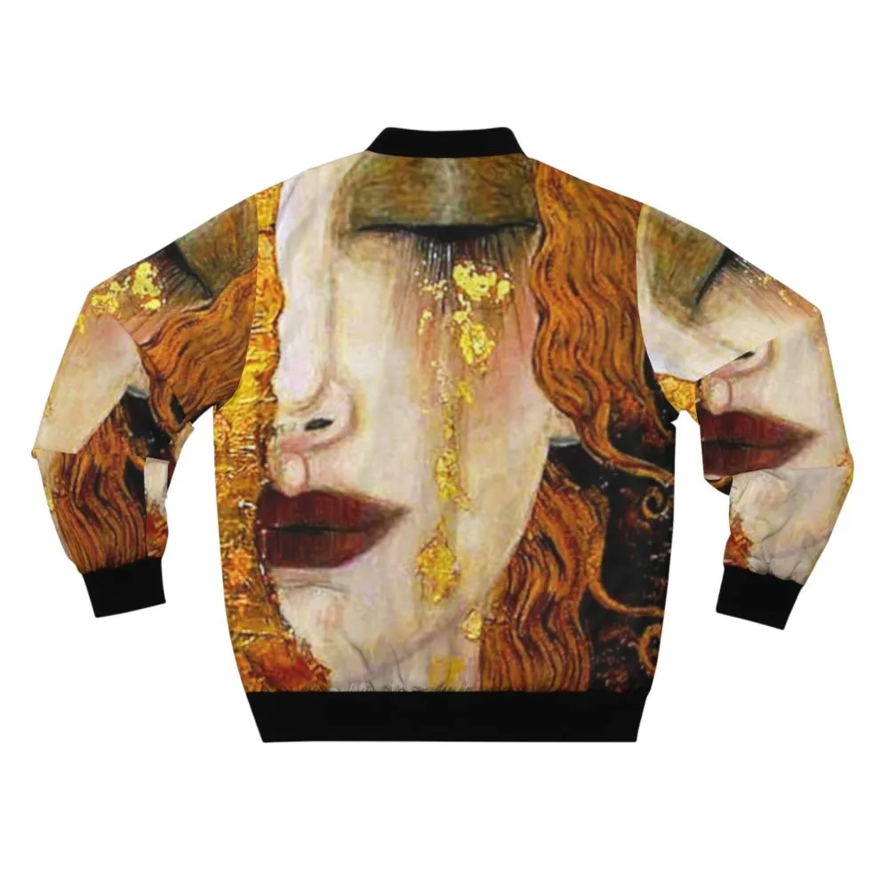"Freya's Tears" by Gustav Klimt Art Nouveau Symbolism Bomber Jacket