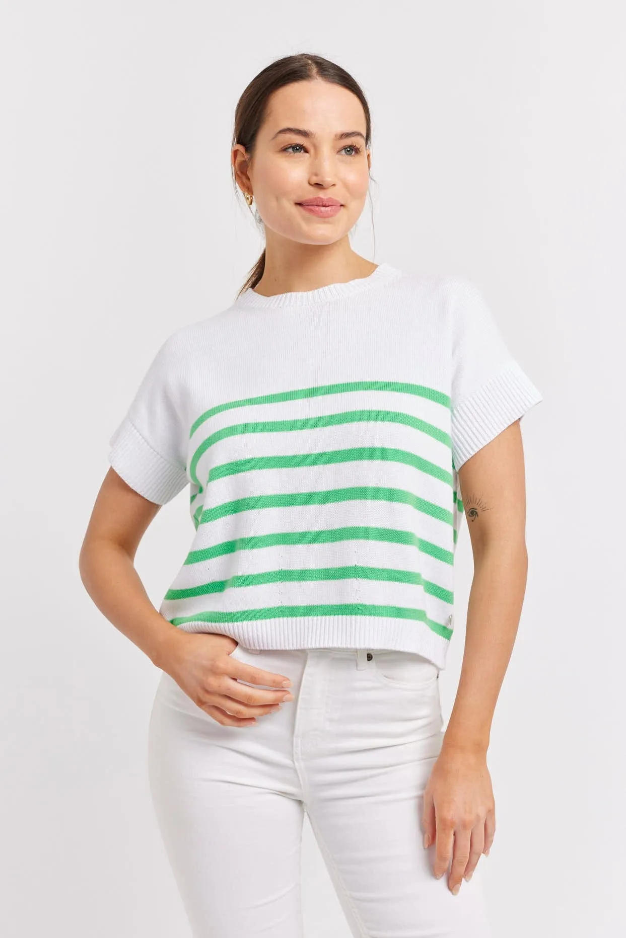 Rena Cotton Top in Apple