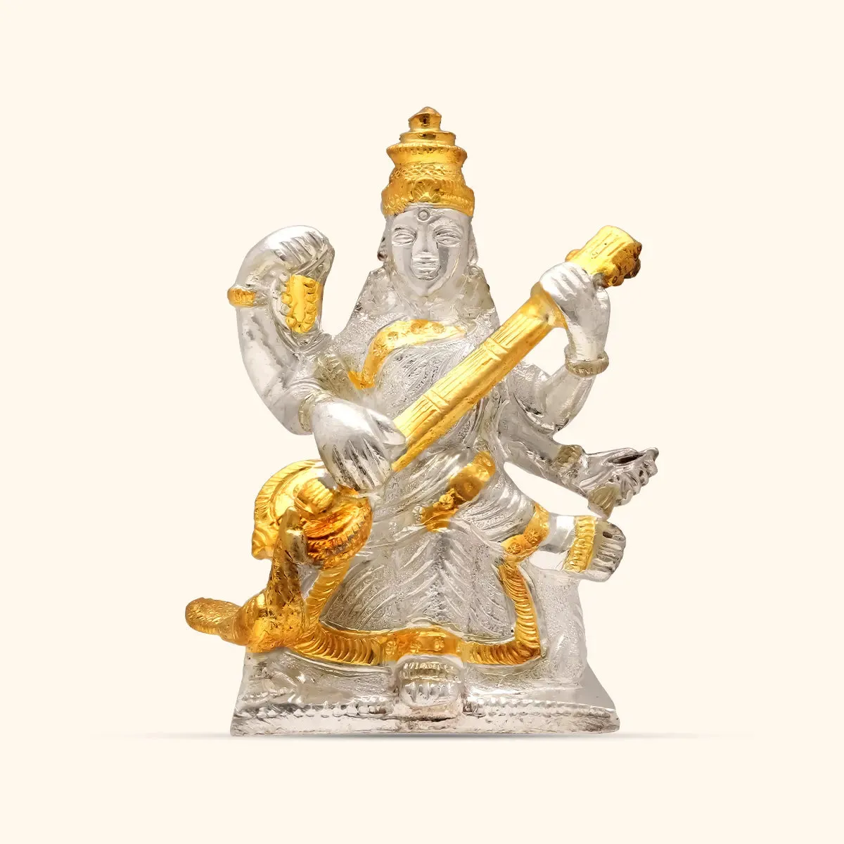 Saraswati 925 Silver Idol