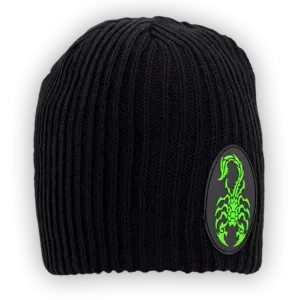 Scorpion Patch Black Beanie