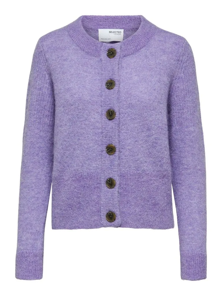 Selected Femme Sia - Strikket uld cardigan