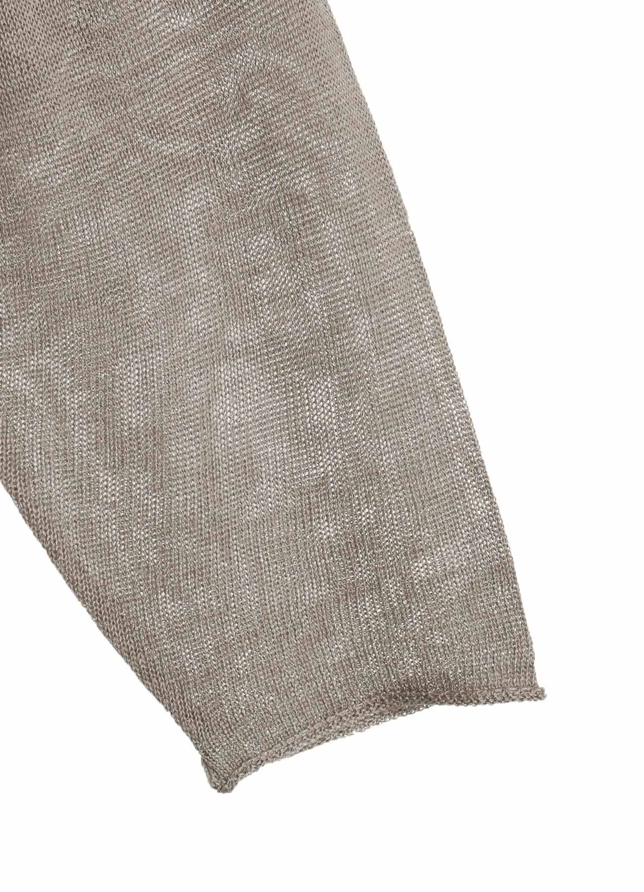 SHEER INTERSIA JACQUARD CREW NECK RELAXED CARDIGAN