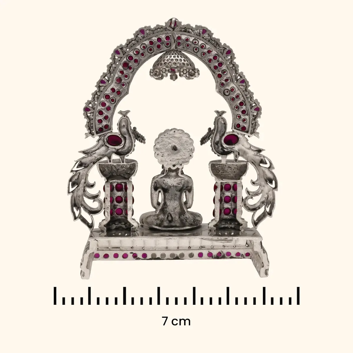 Shree Chandraprabhu Swami 925 Silver Idol