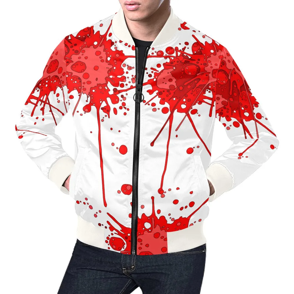 Sickstem, Red Ink Splatter Splash Lightweight bomber Jacket