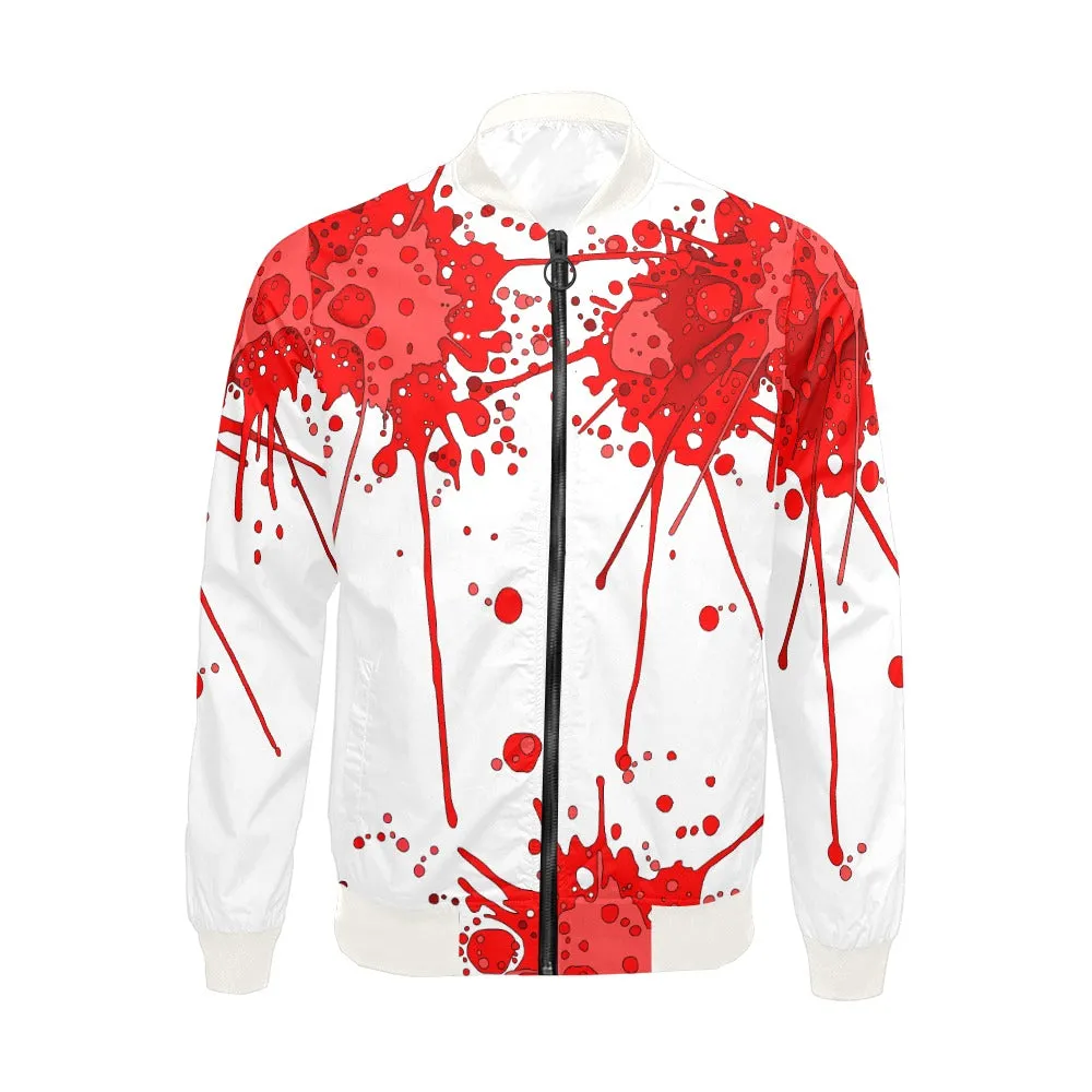 Sickstem, Red Ink Splatter Splash Lightweight bomber Jacket
