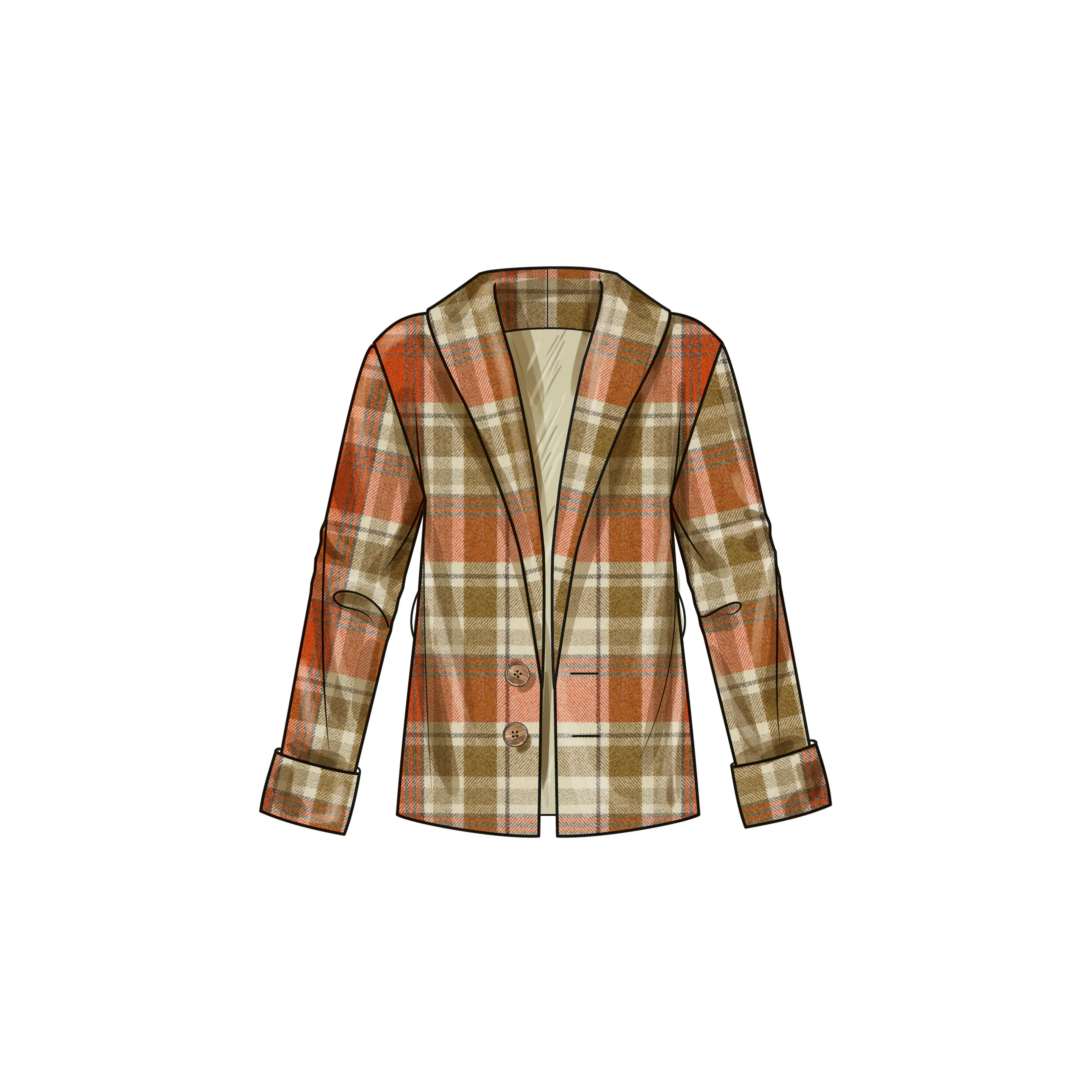 Simplicity Pattern S9692 Unisex Jacket/Coat