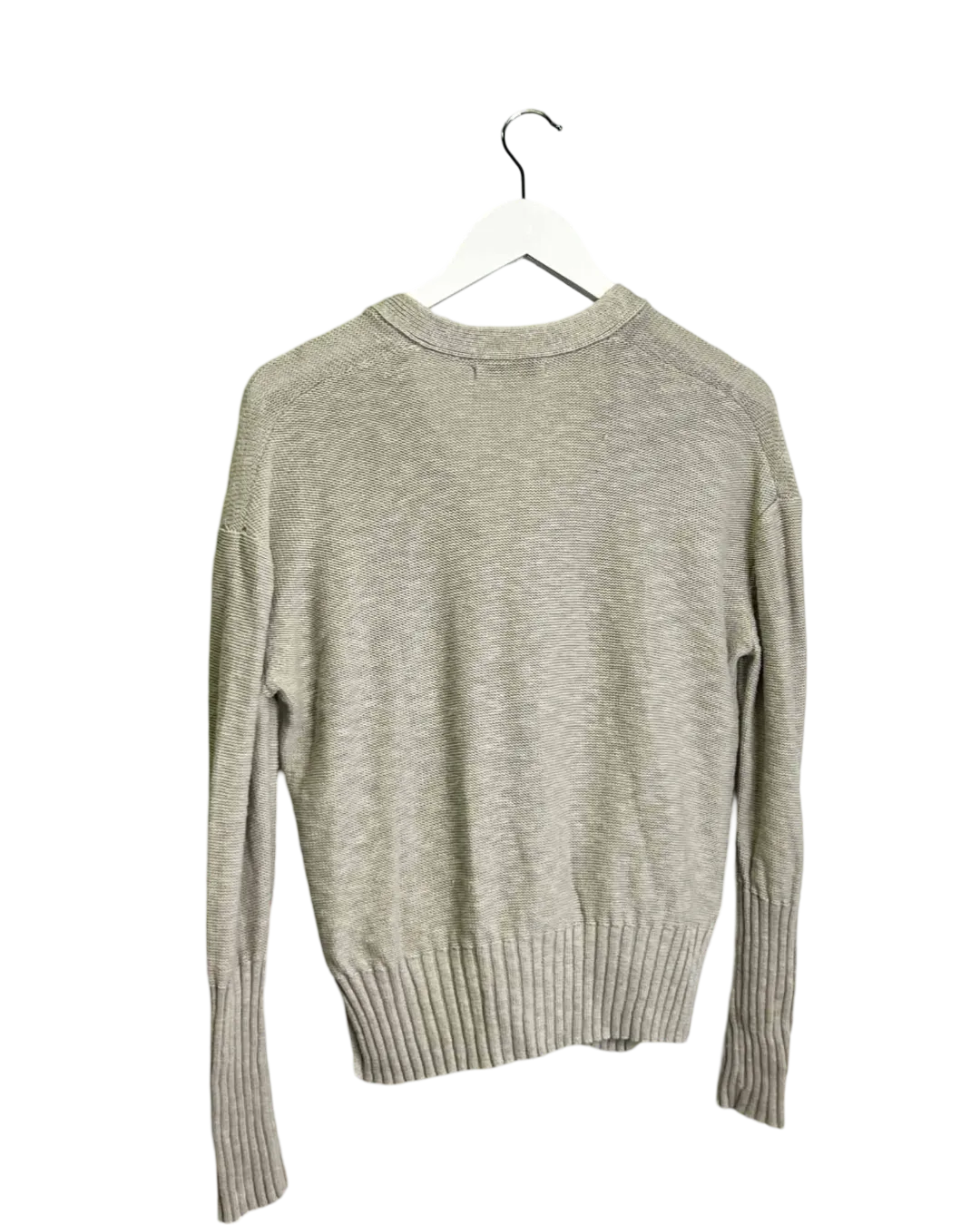 Size M - Lee Mathews Grey Linen Knit Cardigan