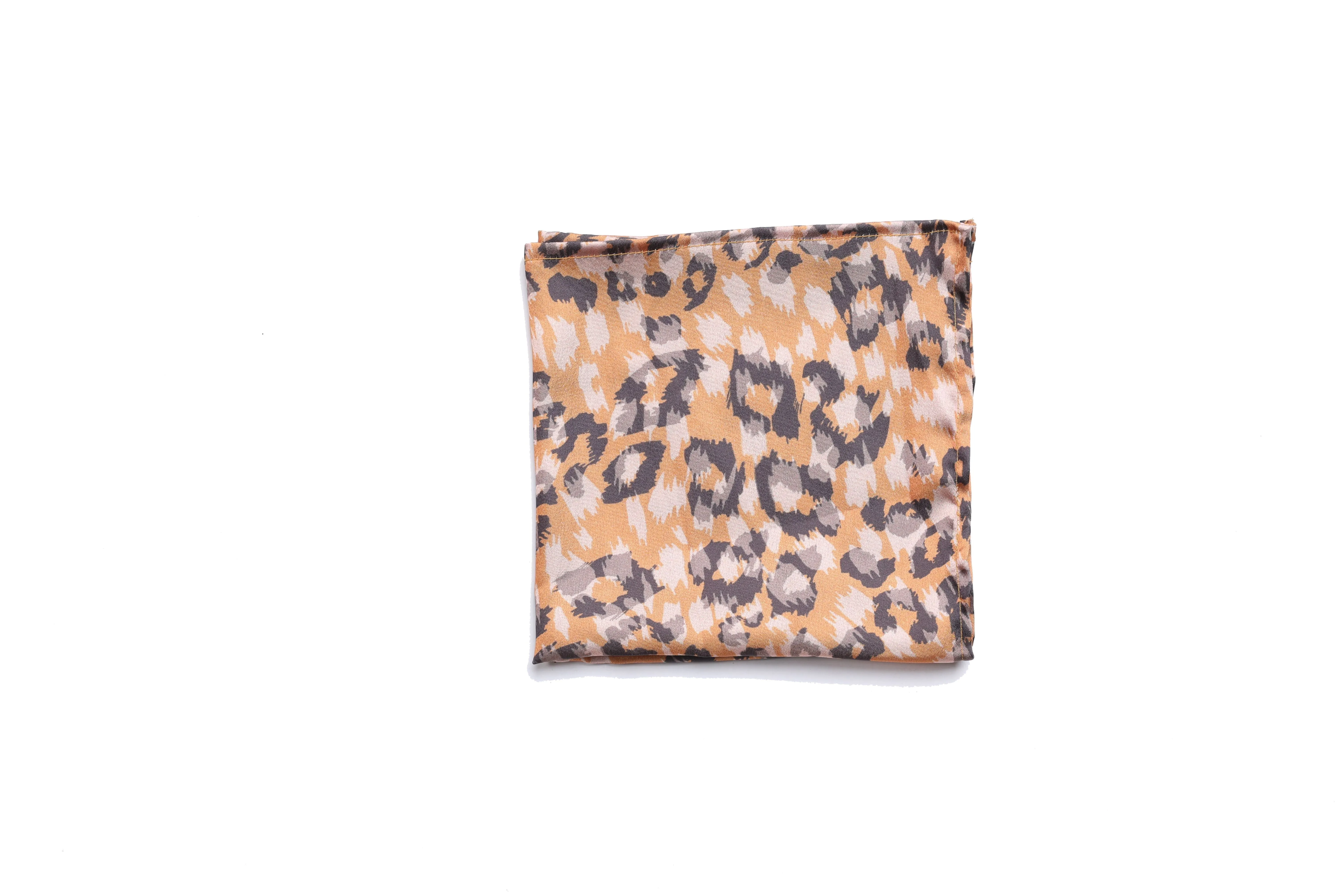 Stylish Yellow Abstract Pocket Square for Men | Unique Patterned Accessory