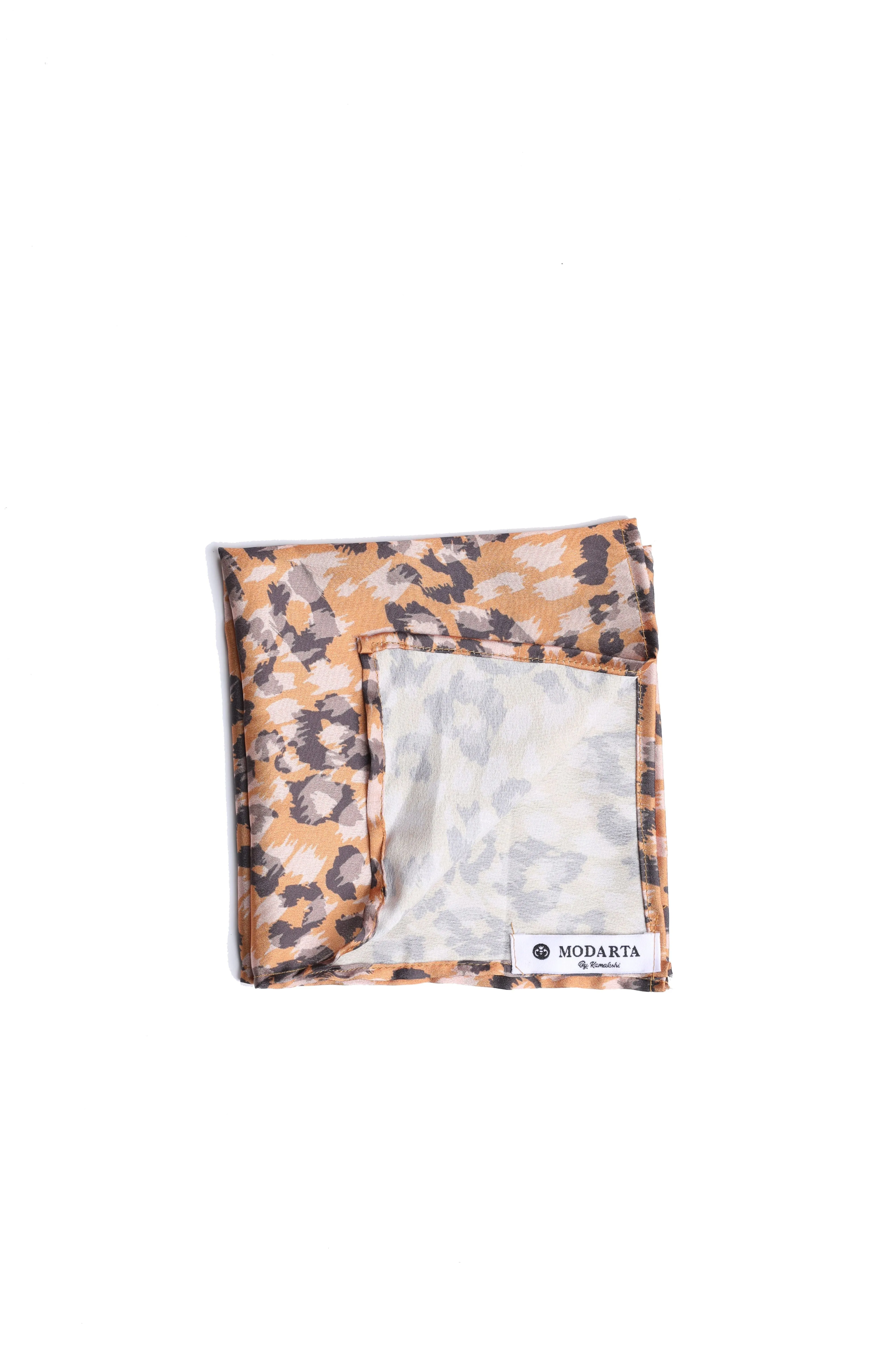 Stylish Yellow Abstract Pocket Square for Men | Unique Patterned Accessory