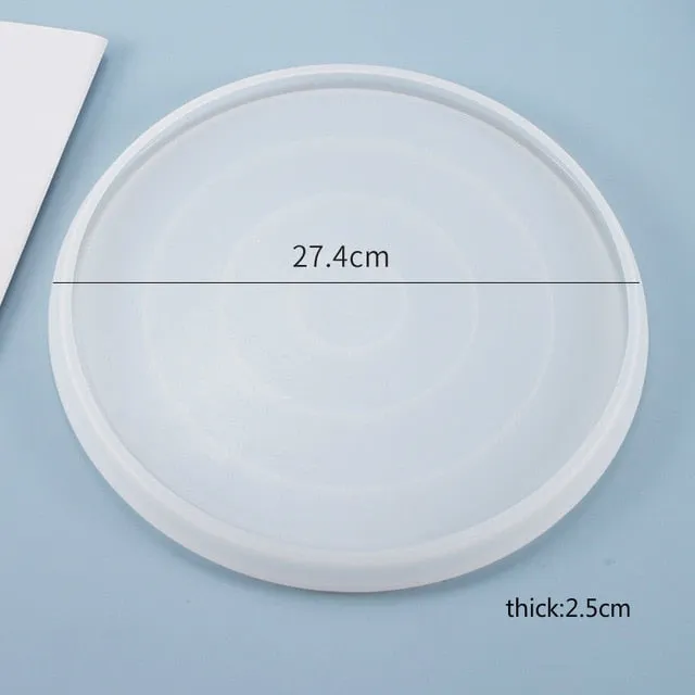 Super Big Round Plate Silicone Mold, tray