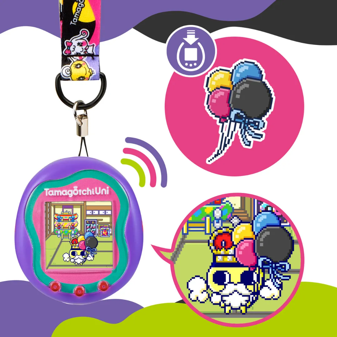 Tamagotchi Uni Lanyard - Unique Black [INSTOCK]