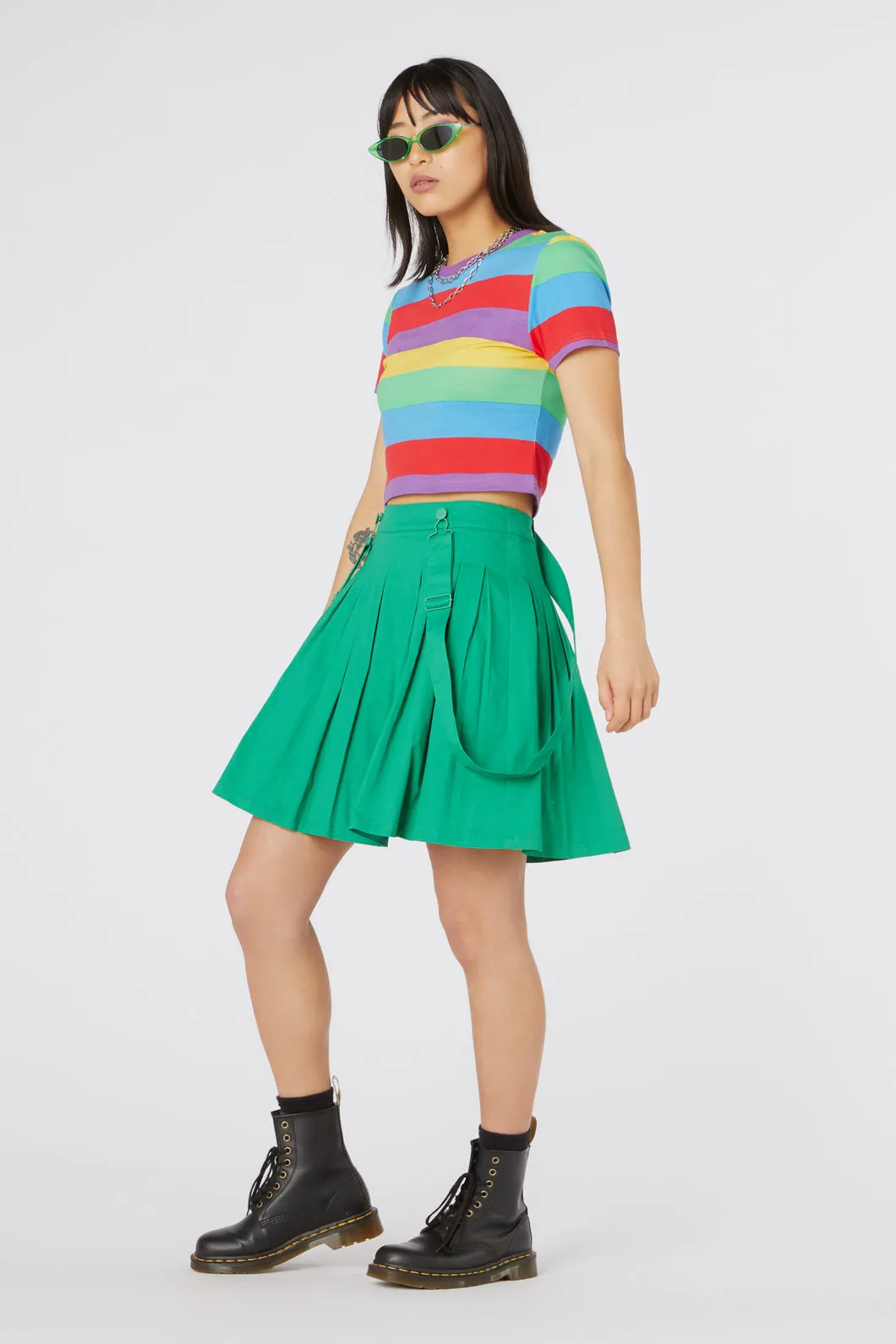 Time Out Pleated Twill Pinny