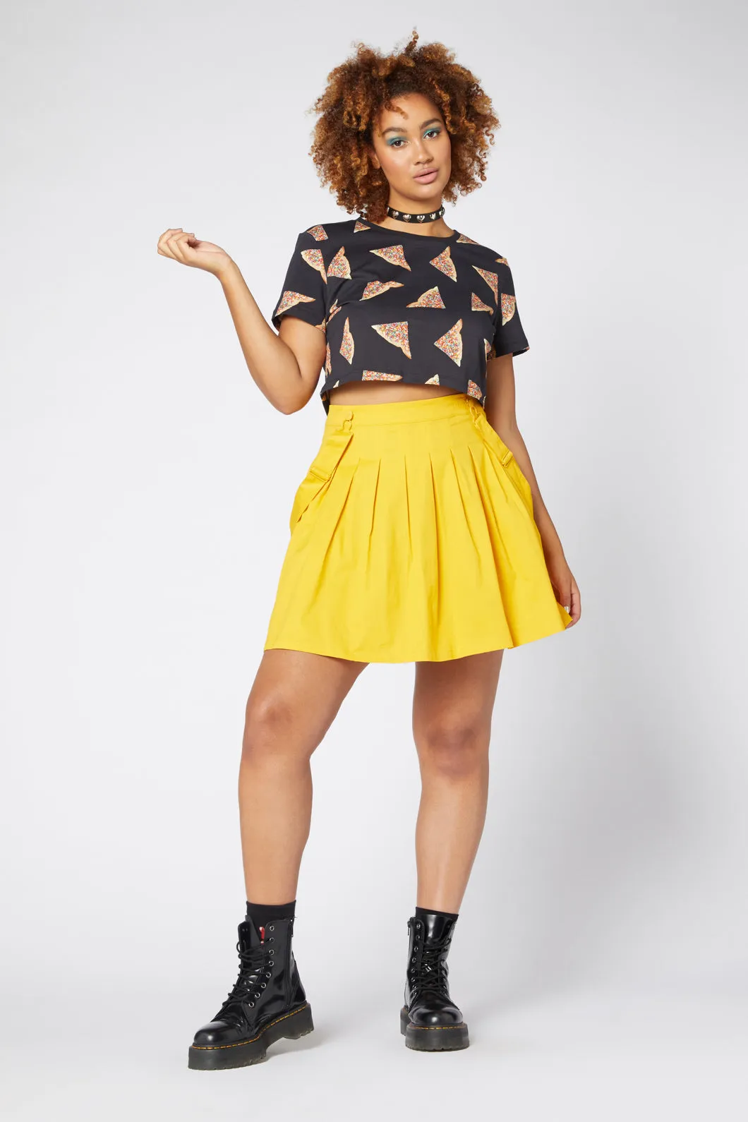 Time Out Pleated Twill Pinny