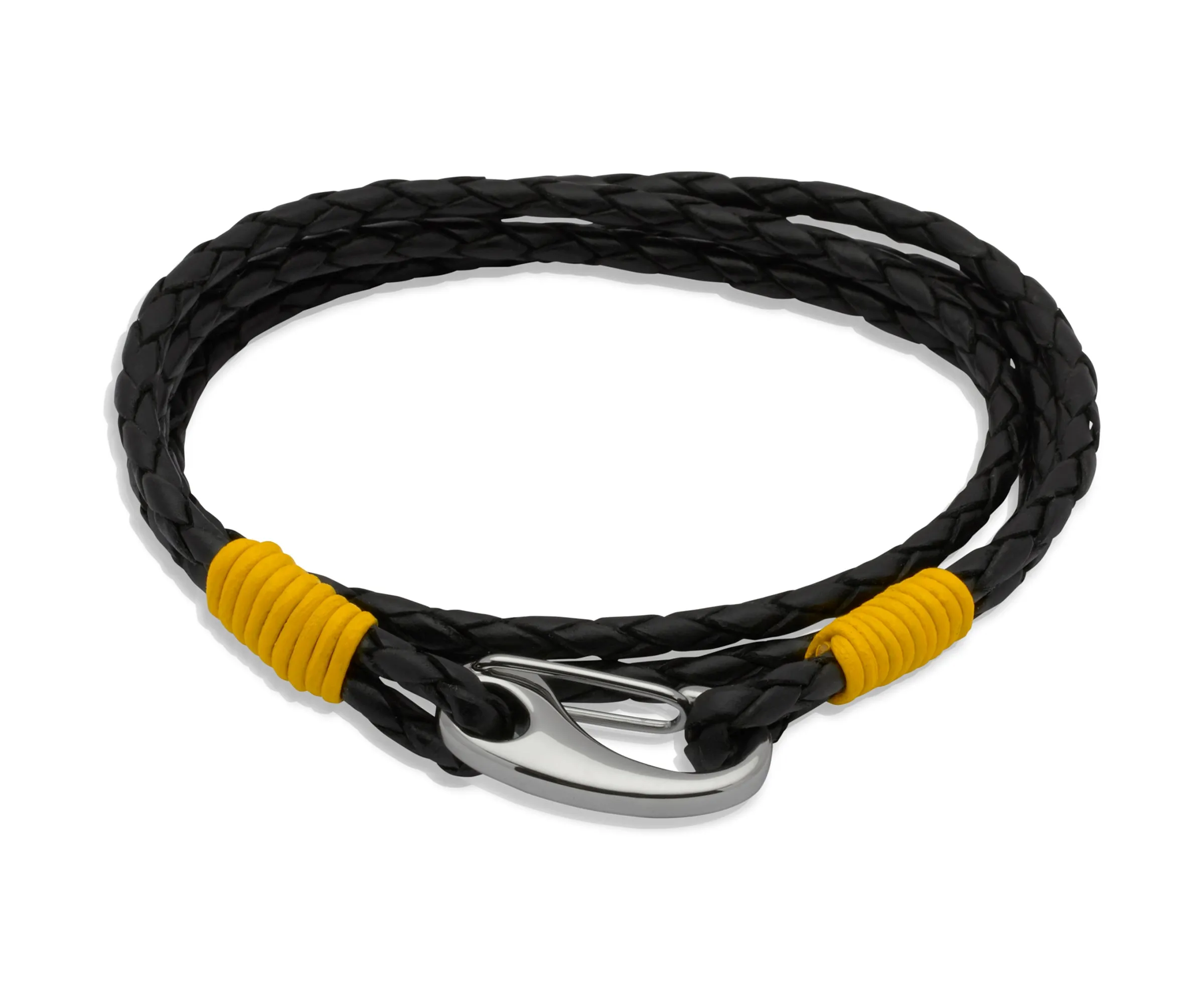 Unique & Co Black Leather Bracelet B178YE