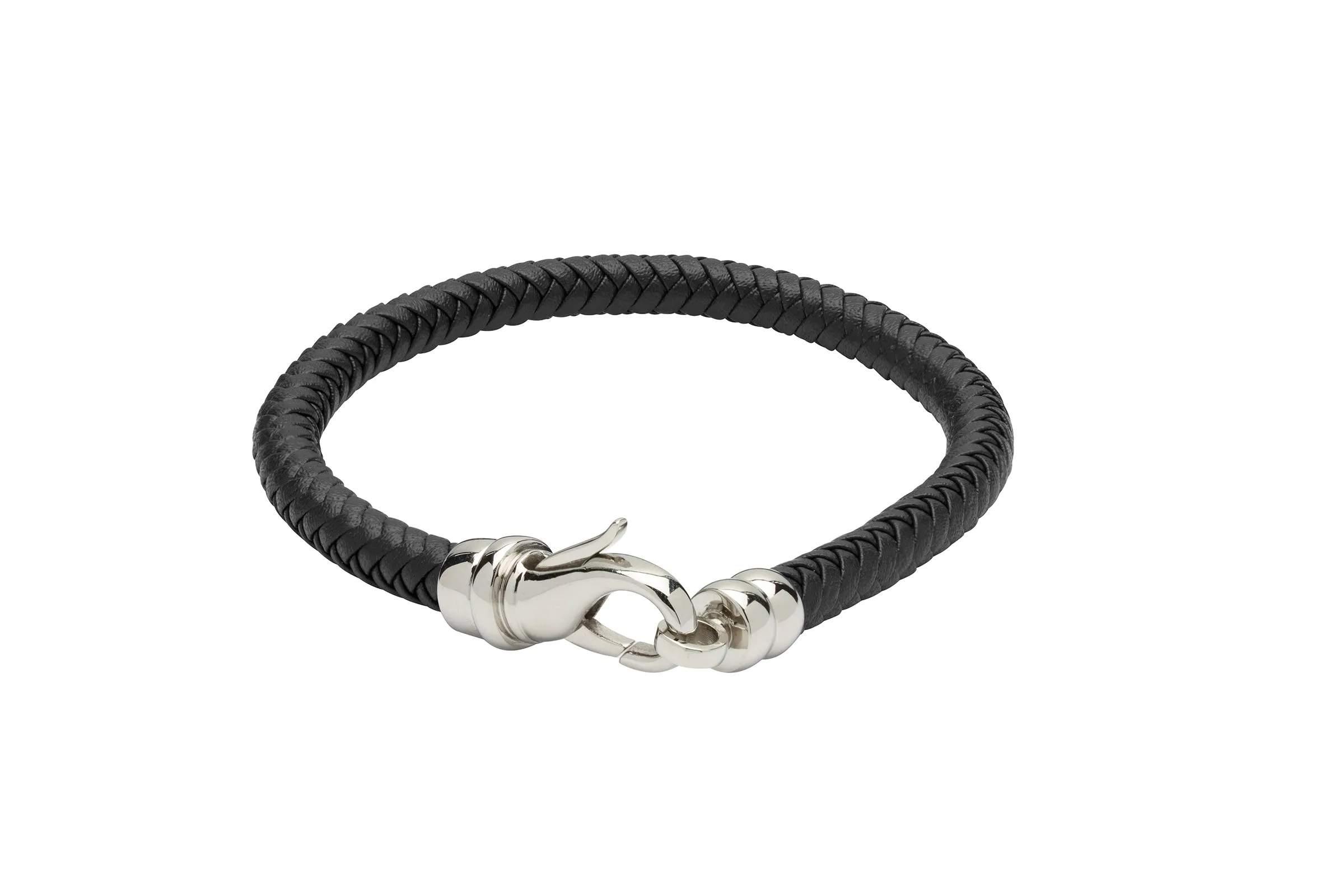 Unique & Co Black Leather Bracelet B380BL