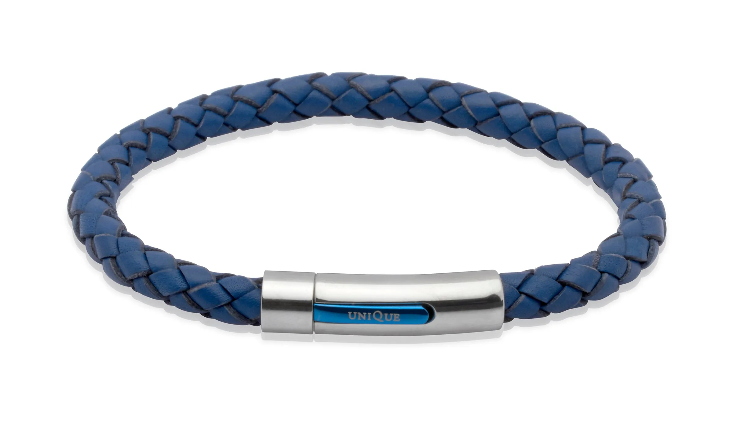 Unique & Co Blue Leather Bracelet B170BLUE