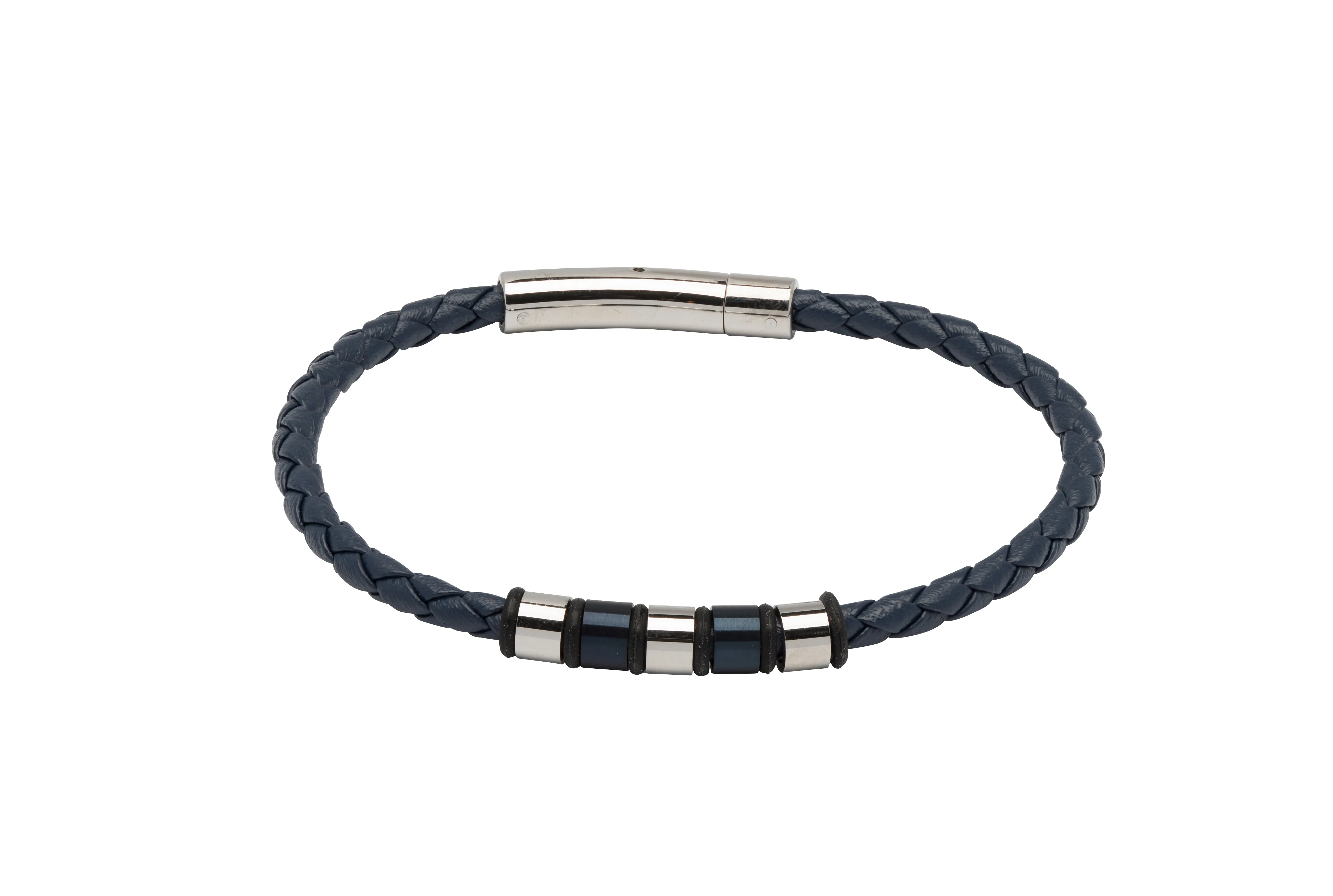 Unique & Co Blue Leather Bracelet B405BLUE