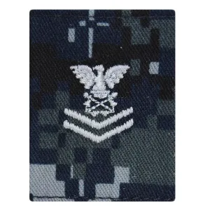 USNSCC / NLCC - PO2 with (2 Stripes) Parka Tab Blue Digital Embroidered
